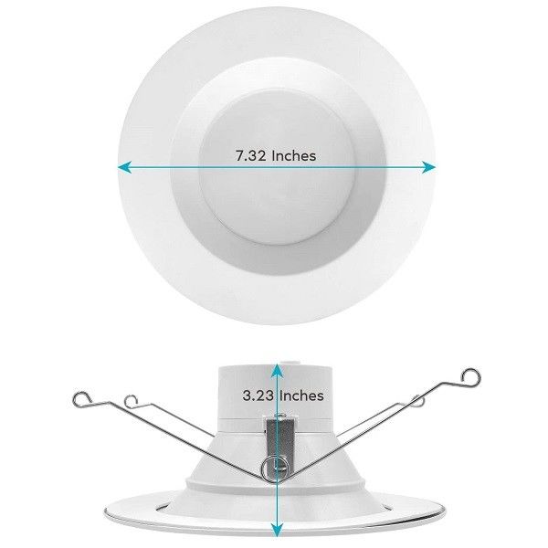 IC Rated Surface Mount Flat Panel LED Lights 6 Inch Ceiling For Bathroom