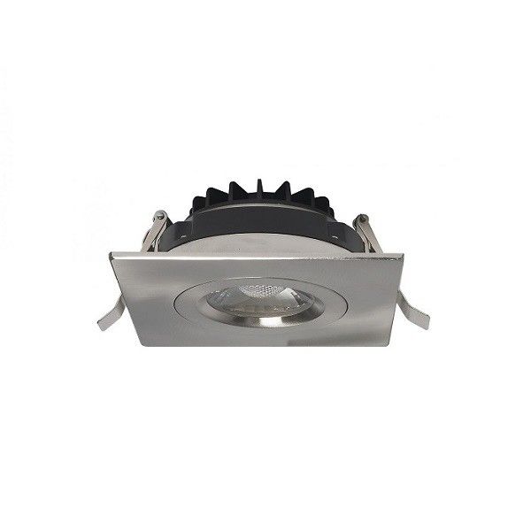 FCC Passed Plastic Dimmable LED Downlights 4inch 12W CRI 90 With Square Trim
